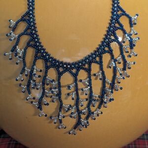 Coral Branch Seed Bead Necklace